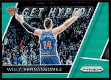 2017-18 Panini Prizm Get Hyped Green Willy Hernangomez New York Knicks #GH-WH