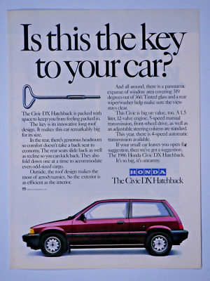 1986 Honda Civic DX Hatchback Vintage Is This Key To Your Car