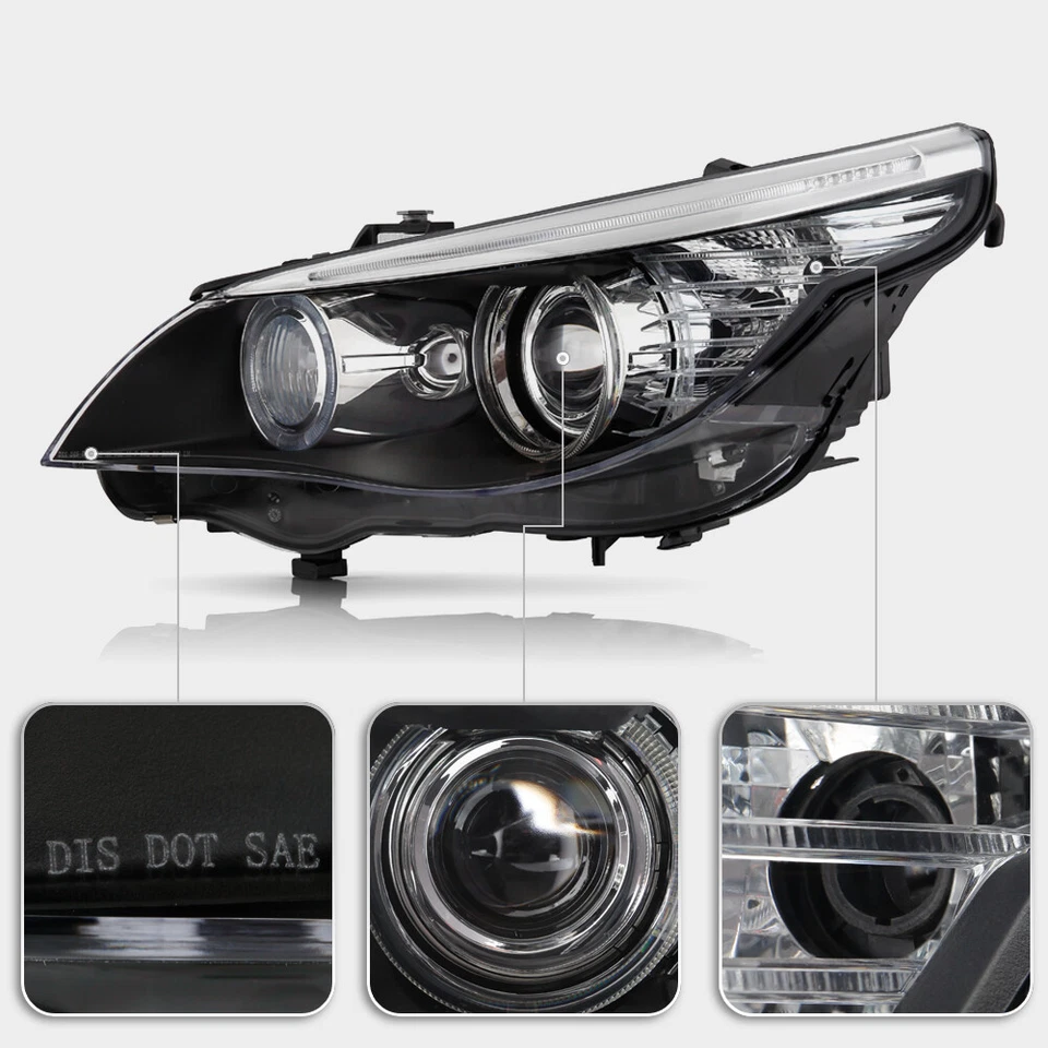 For 2008-2010 BMW E61 528i 535i HID/Xenon w/AFS Projector Headlight Driver Left Foto 3 de 4