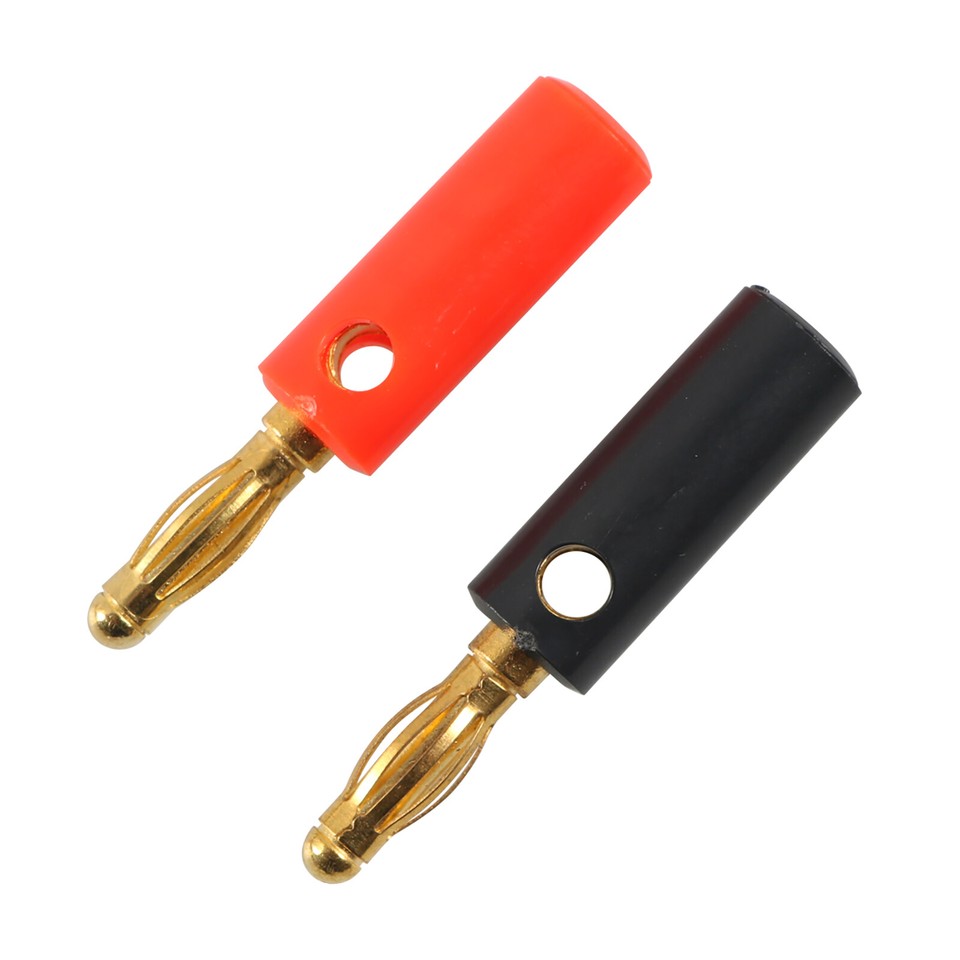 20 PCS/Set 4mm Goldplated Banana Plugs Speaker Wire Cable Screw