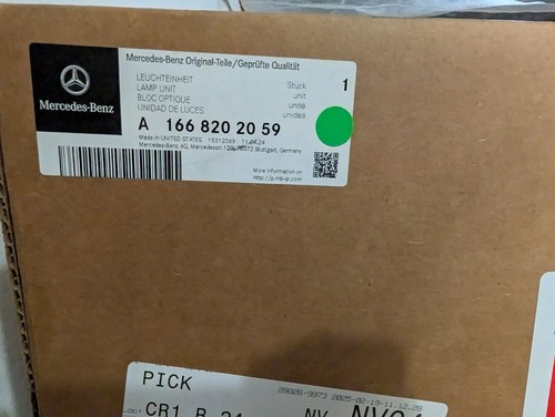 OEM 2016-2019 Mercedes GLE RIGHT Halogen Headlight Assembly GLE 166-820-20-59 - Picture 12 of 12