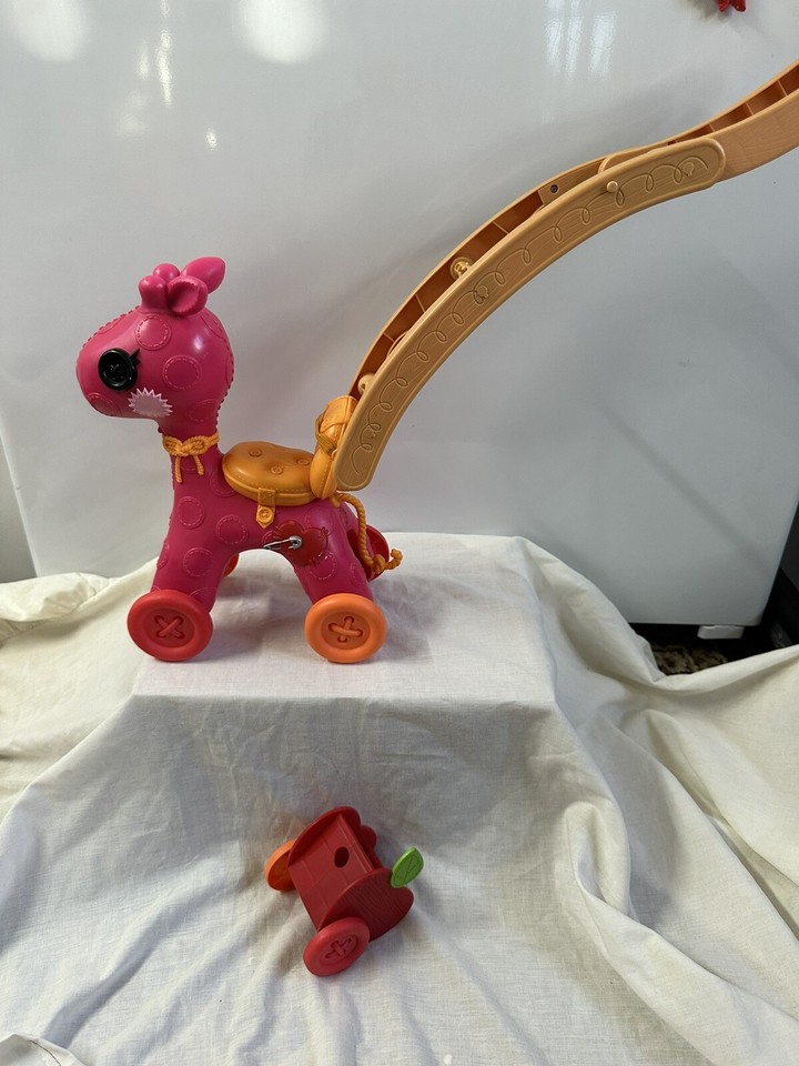 LaLaLoopsy Rolling Rocking Horse w/ Apple Cart for Full Size Dolls eBay