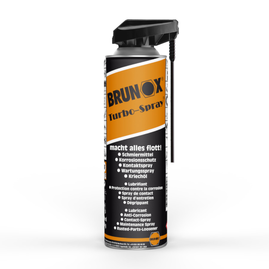BRUNOX Turbo-Spray 500ml Multifunktionsöl, Rostlöser, Kriechöl Schmiermittel