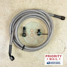 92-95 Civic 4dr Sedan Replacement Stainless Steel Fuel Feed Line Tank to Filter