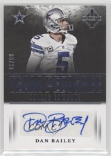 2017 Panini Majestic Team Pedigree Auto 16/99 Dan Bailey #DC-DA Auto uk2