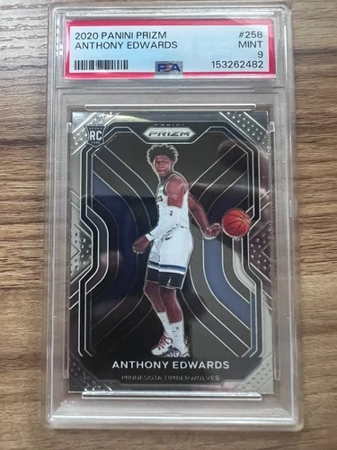 2020-21 Panini Prizm #258 Anthony Edwards- PSA 9