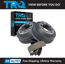 TRQ Brake Drum & Shoe Rear LH Left RH Right Kit for Ford E250 E350 F250 F350