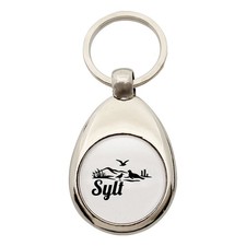 Schlüsselanhänger Sylt Strandmotiv Geschenkidee Sylt Geschenk Präsent Mitbringse