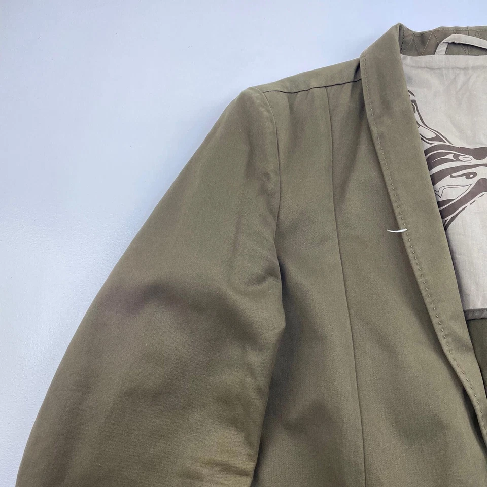 Women’s DIESEL Green Distressed Blazer Style Jacket , Size L - Image 4 of 4