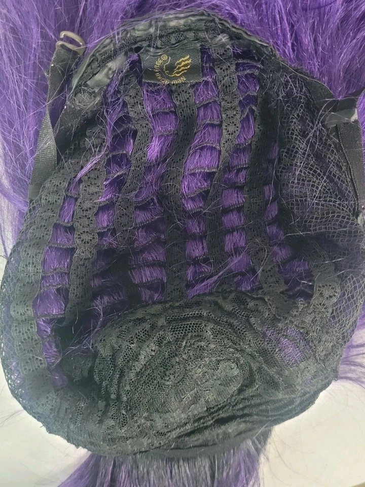 Born Free Synthetic Hair Wig Purple with Black Roots Front Lace - Image 4 of 4