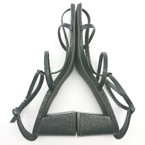 Randa Square Toe Python Pattern Strap Simple Sand… - image 6