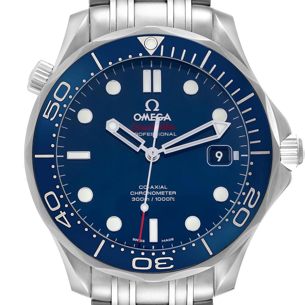Omega Seamaster Diver 300M Steel Men's Watch 41mm Blue Dial 212.30.41.20.03.001