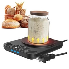 Sourdough Starter Warmer with Temperature Display,Sourdough Warming Mats Black