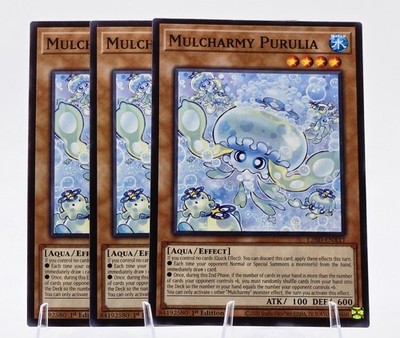 3x Mulcharmy Purulia L26D-ENX11 (Common) 1st Ed - NM  - Yu-Gi-Oh
