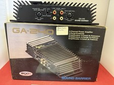 Sound Barrier GA-240 Car Amplifier 4 Channel 200W (Leads Missing)