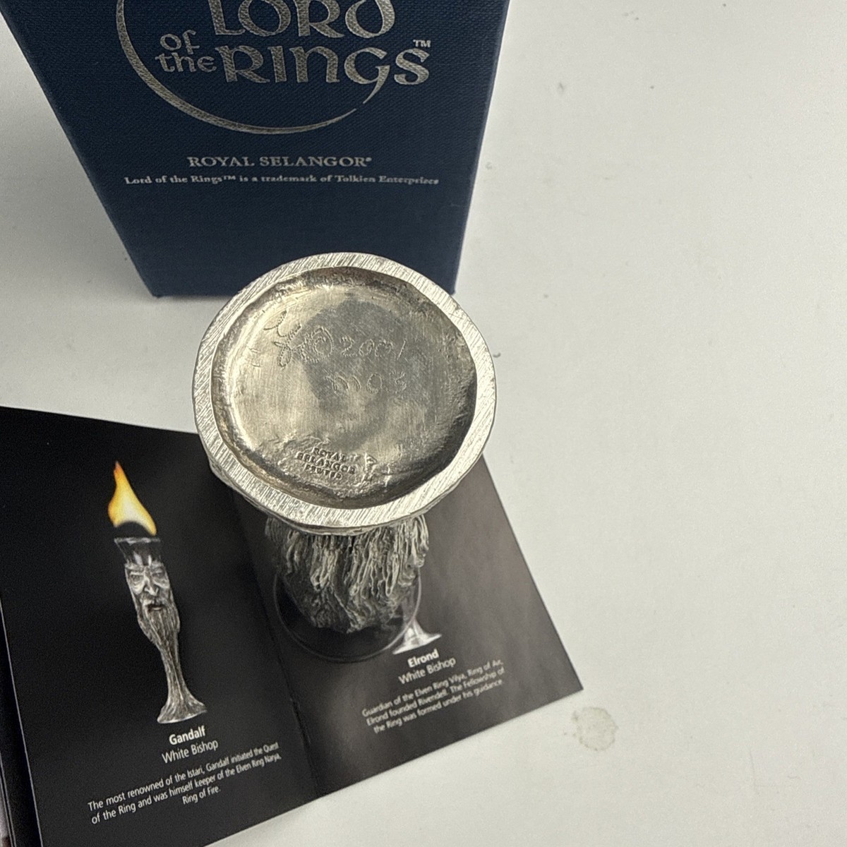 ロイヤルセランゴール　ロードオブザリング　ガンダルフ　ゴブレット Royal Selangor Lord of the Rings Gandalf Pewter Shot Glass NIB