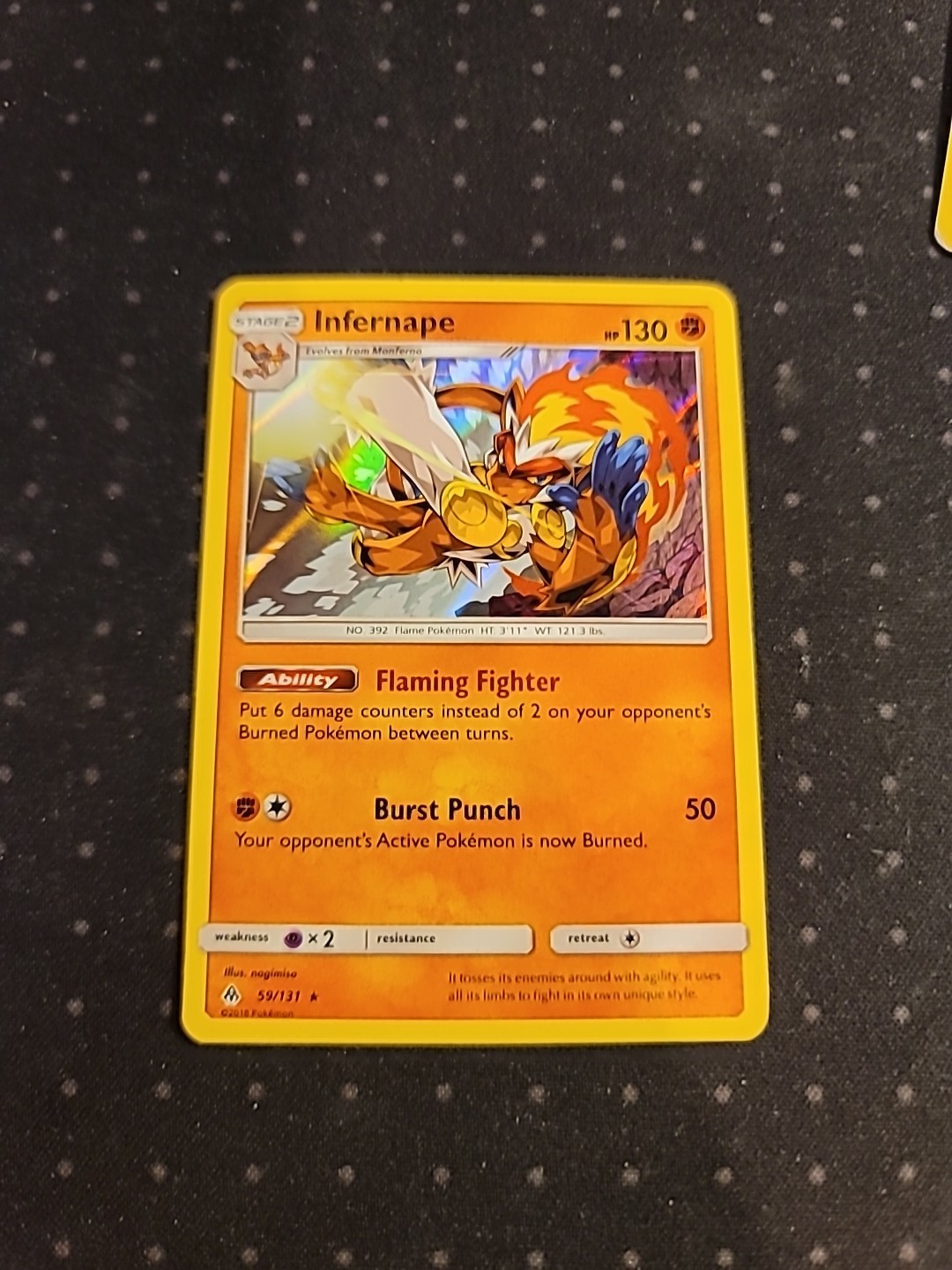 Pokemon Infernape 23/156 Ultra Prism Holo Rare