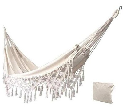 Outdoor Hammock Patio Hammock Beach Vacation Camping Climbing Off White