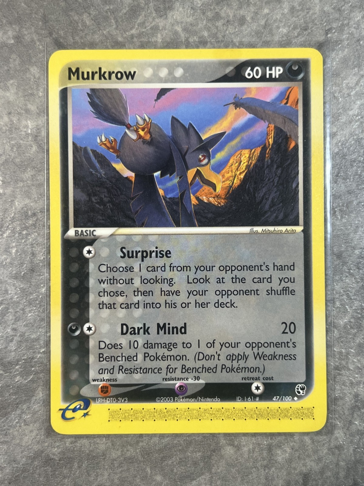 Murkrow 47/100 Pokemon TCG Sandstorm Regular e-Reader Card Vintage (Near Mint)