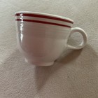 vintage restaurant ware coffee cup, red stripes — photo 1