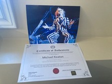 MICHAEL KEATON SIGNED AUTOGRAPHED 8X10 PHOTO COA BEETLEJUICE