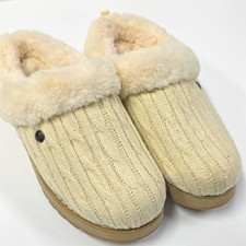 Skechers BOBS Keepsakes Ice Angel 31204TX Women  s 6 Cream Faux Fur Slippers