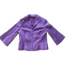 Lafayette 148 Blazer Size 8 & Matching Shirt Size Small Bell Sleeves Office Work