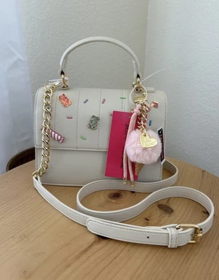 Adorable NWT Betsey Johnson Viral Gummy Bear Candy Sweets Crossbody Cream Charm - Image 1 of 4