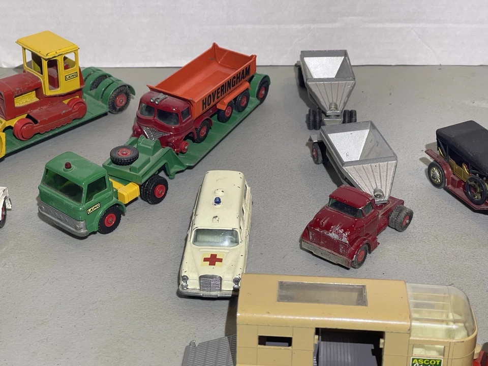 Vintage Matchbox King size Lot Wrecker Trailer Farm Dozer Yesteryear Dump Double - Image 4 of 4