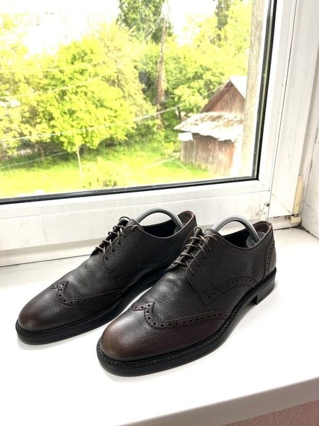 Men Ermenegildo Zegna Heels Brown Leather 43