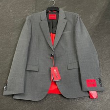 HUGO BOSS Performance Super Flex Suit Jacket Men's Size 38 Dark Gray