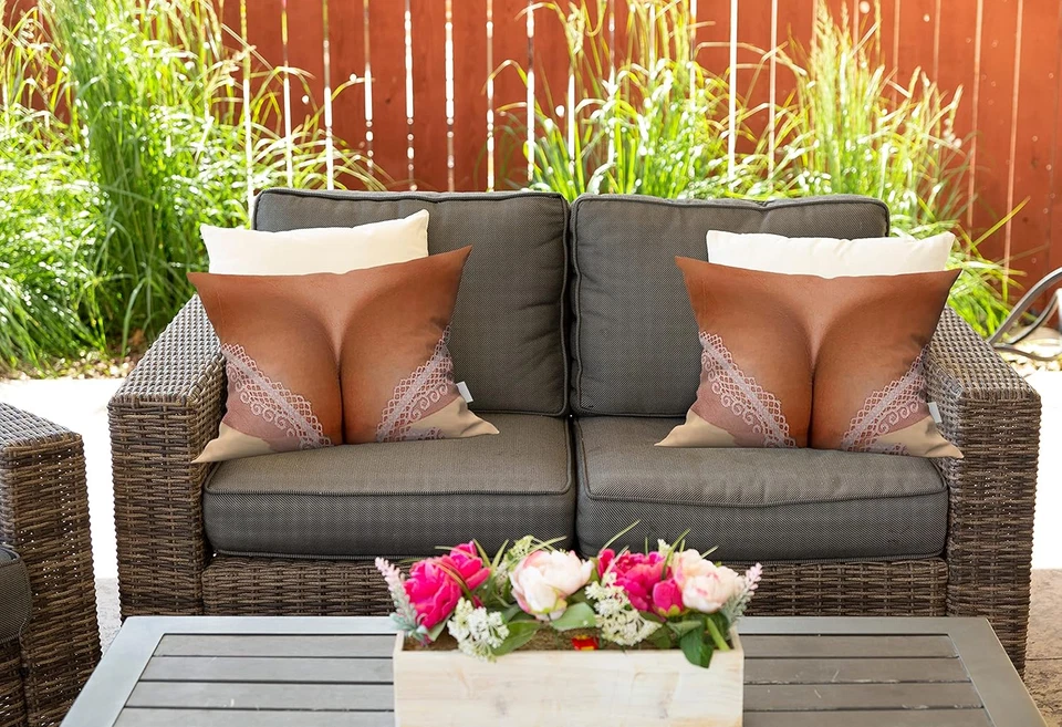 Fundas de almohada decorativas tetas grandes 20X26 decoración funda de almohada cala Foto 4 de 4