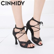 Women Latin Dance Shoes Tango Samba Ballroom Shoes Sandals Women Wedding Shoes