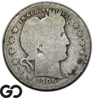 1909-O Barber Quarter, Better Date New Orleans Issue