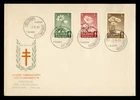 DR WHO 1949 FINLAND FDC FLOWER TB SEMI POST COMBO M82655
