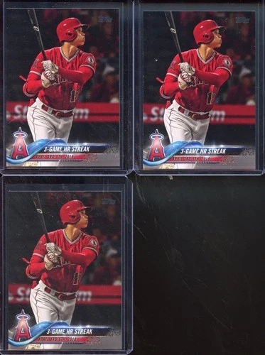 2018 Topps Update Shohei Ohtani #US189 - 3 Card Lot