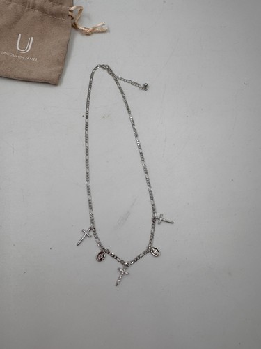 Uncommon James DIVINE Silver Toned Multiple Cross Necklace New