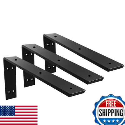 Walwe Heavy Duty 3/8 Thick Black Granite Countertop Support Bracket - 20X8X2.5