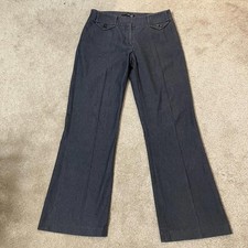 Willi Smith Dark Gray Chic Kate Fit Striped Bootcut Women's Dress Pants Size 6