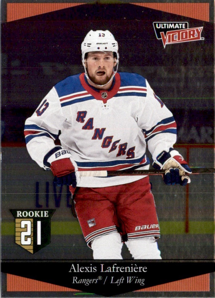 Alexis Lafreniere 2020-21 Upper Deck Ultimate Victory RC #UV-42 New York Rangers