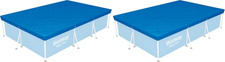 Image of Rectangle Pool Cover 3.00M X 2.01M above Ground Swimming Pool Cover Waterproof