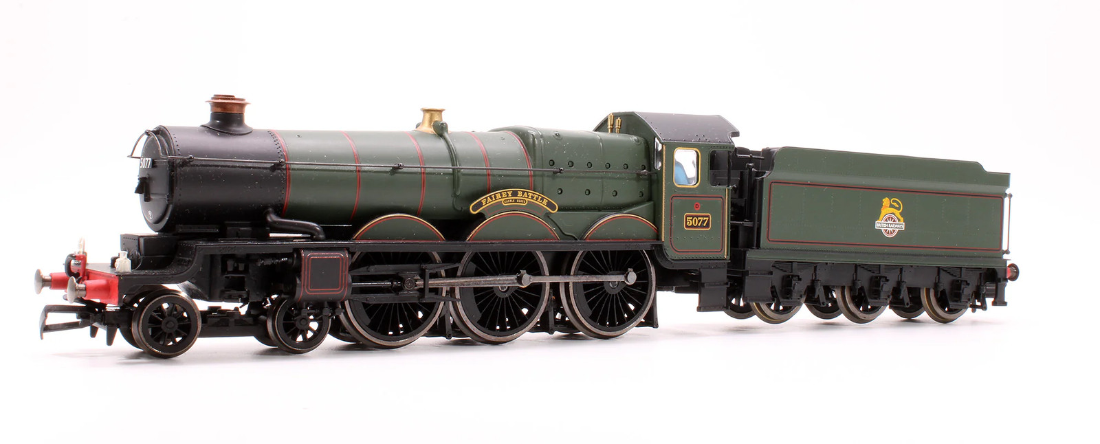 HORNBY OO GAUGE R2551 BR CASTLE CLASS 5077 'FAIRY BATTLE' STEAM LOCOMOTIVE