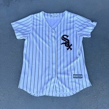 Majestic Chicago White Sox Pinstripe Baseball Jersey Kids Size L