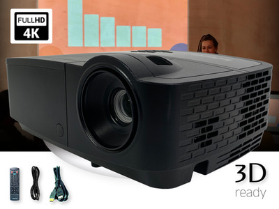 Best Deal   DLP Projector for Community Festivals, Youth Clubs 3200 Lumens 4K