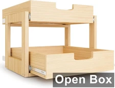 Grehitk 2 Layer, Pull Out Cabinet Organizer 23''21''16''