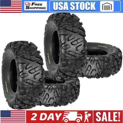 #ad 4 Pack ATV Tires 26x9 12 26x11 12 ATV UTV All Terrain Tires for Trail Desert Mud $297.33
