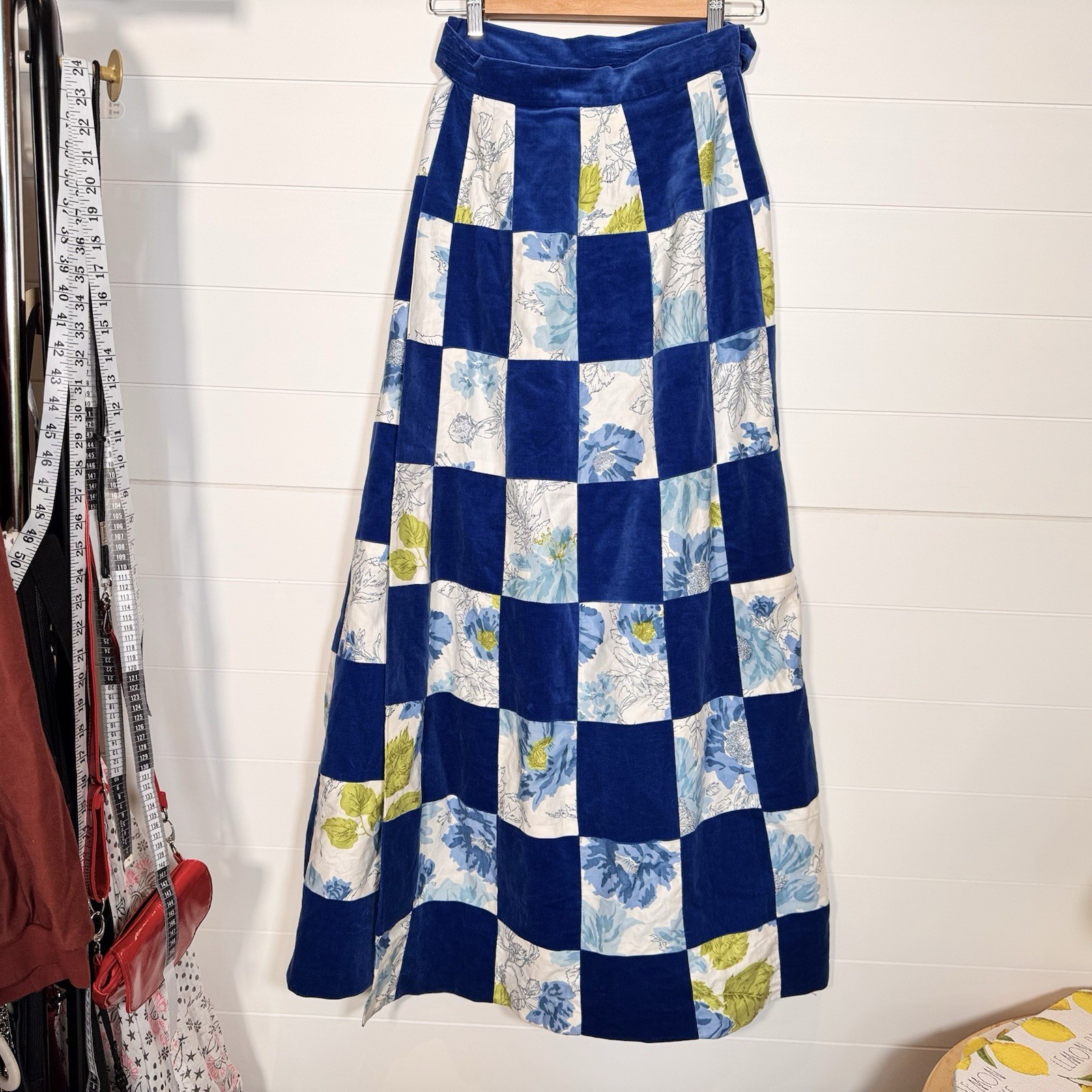 VTG Walker Mountain Crafts Blue Patchwork Quilt B… - image 6