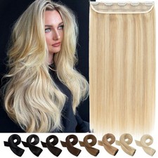 Real Thick 100 Remy Human Hair Weft Extensions Clip in One Piece CLEARANCE Soft