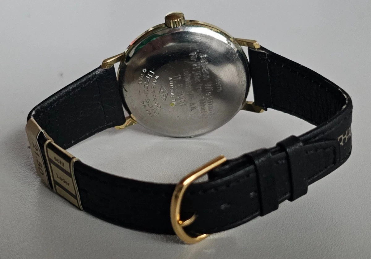 Junghans Automatic Waterproof Discu-Safe Gold-Pla… - image 2