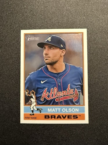 Matt Olson [Chrome Variation] #102 2025 Topps Heritage card
